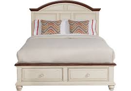 Berkshire Lake White 3 Pc Queen Storage Bed Casual Colors 899 99 Shop Now Large Variety Of Queen Beds At Furniture Queen Beds For Sale King Storage Bed Bed