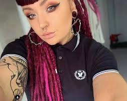 Double Ended Synthetic Dreads Red