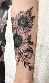 Creative Sunflower Tattoo C Tattoo Artist Pmztattoo Forarm Tattoos Sunflower Tattoos Sunflower Tattoo