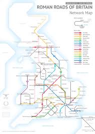 A Very Modern Map Of Britain S Ancient Roman Roads Map Of Britain Roman Roads Roman Britain