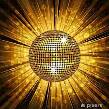 Gold Disco Ball Light Burst And Mosaic Detail Poster Pixers We Live To Change