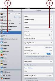 The steps are the same. Setting Alert Sounds Customizing Your Ipad Informit