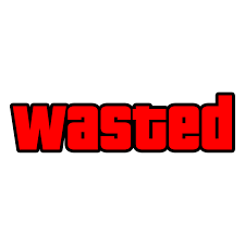 Wasted Gta Sticker
