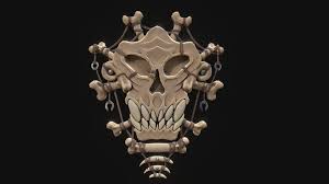 Bone Shield By Lukassinger Model 3d Model Leather Band