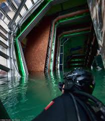 Inside Flooded Capsized Cruise Ship Costa Concordia Navio