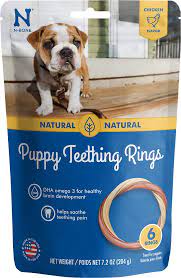 N bone puppy teething ring pumpkin. N Bone Puppy Teething Ring Chicken Flavor Dog Treats 6 Count Chewy Com
