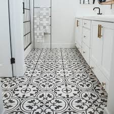 Merola Tile Arte White Encaustic 9 3 4 In X 9 3 4 In Porcelain Floor And Wall Tile 36 Cases 38 Laundry Room Tile White Bathroom Tiles Bathroom Floor Tiles
