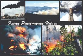 Antara kesan pencemaran udara adalah penipisan lapisan ozon, jerebu, hujan asid ,dan pemanasan bumi. Gambar Kesan Pencemaran Udara Cikguhazimah