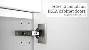Cabinets that work (and look) smart. How To Install An Ikea Cabinet Door Youtube