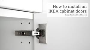 Ikea metod white kitchen wall cabinets, ready built but unused complete with fittings and instructions. How To Install An Ikea Cabinet Door Youtube