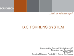 Before the torrens system, all land belonged to the sovereign and others were allowed to use the land, as long. What Is A Torrens System