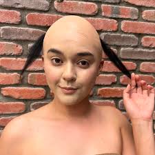Vinyl bald cap application