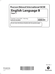 Gcse english language paper 2 section a: 4eb0 01 Que 20180606 Adolescence Happiness