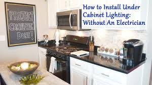 And for the record, i only install them on the light bar if and only if, the back splash is not glass tile. How To Install Under Cabinet Lighting Without An Electrician Youtube