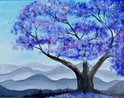 Jacaranda Tree Painting Acrylic Painting Trees Jacaranda Tree Nature Paintings Acrylic