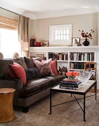 Brown Velvet Sofa Transitional Living Room Jennifer Worts Design Brown Couch Living Room Brown Living Room Brown Sofa Living Room