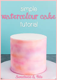 May 12, 2017 · when you sit down to begin painting, start by wetting each of your watercolor pans before anything else. Simple Watercolour Cake Tutorial Sweetness And Bite