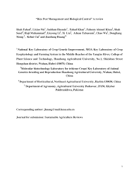 Accidental introduction of the emerald ash borer from asia during this same period has destroyed. Pdf Rice Pest Management And Biological Control A Review