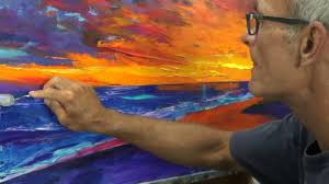 Palette Knife Painting Artist Michael Pintar Sunset Beach Scene Youtube Triangular, rectangular or more diamond like. palette knife painting artist michael pintar sunset beach scene