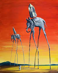 Цивилизация не принесла в жизнь человека больше разума. Art Vecherinka Painty Slony V Dali 1 Go Fevralya