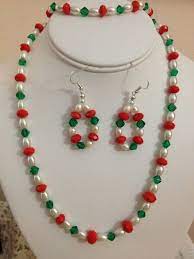 Colorful Christmas Necklace Set By Karlajophoto On Etsy 45 00 Fairy Jewelry Christmas Jewelry Beaded Jewelry