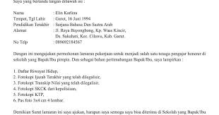 Surat resmi dibuat dengan bahasa yang singkat, padat, dan efektif, serta mudah dimengerti maksud dan isinya. Contoh Surat Lamaran Sesuai Kaidah Bahasa Indonesia Contoh Surat