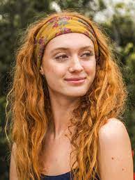 Gold Plum Blooms Half Boho Bandeau In 2021 Hair Styles Long Hippie Hair Hippie Hair