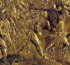 Lorenzo Ghiberti Bas Reliefs Sur La Porte Est Du Baptistere De La Cathedrale Santa Maria Dei Fiori A Florence Italie 1425 Lorenzo Ghiberti Sculptures Art
