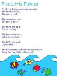 Five Little Fish Ocean Theme Preschool Kindergarten Songs Preschool Songs