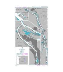 British Admiralty Nautical Chart 2849 Columbia River Lord Island To Vancouver And Portland