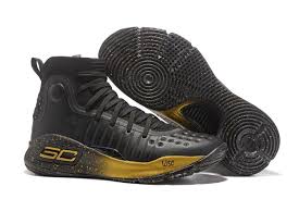 Black And Gold Under Armour Shoes Cheap Under Armour Curry 4 For Game 4 8220 Finals 8221 Black Gold New Release Curry Shoes Stephen Curry Shoes Curry Basketball Shoes