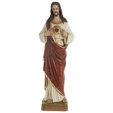 Hace click en la imagen para ver e ingresar a la galeria de fotos del inicio. Estatua Sagrado Corazon De Jesus Fibra De Vidrio 80 Cm Venta Online En Holyart