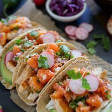 Find 24,623 tripadvisor traveller reviews of the best fish taco and search by price, location, and more. Fish Tacos With Orange Salsa Theroastedroot Net Healthy Recipe Dinner Seafood Halibut Healthy Recipes Seafood Recipes Real Food Dinner