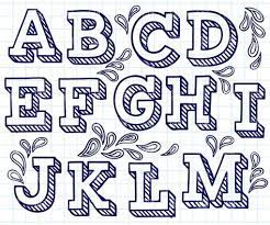 A font is the combination of typeface, size, weight, slope, and style to make up a printable or displayable set of characters. 13 Cool Letter Fonts To Draw Images Easy To Draw Cool Bubble Letter Fonts Lettering Alphabet Fonts Block Letter Fonts