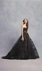 Black And White Wedding Dresses David S Bridal Black Lace Wedding Dress With Tiered Horsehair David S Bridal Black Lace Wedding Dress Black Lace Wedding Lace Dress Black