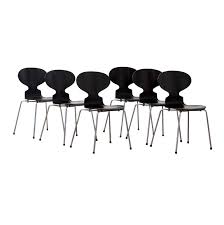 The ant (myren in danish) was named. 1952 Arne Jacobsen Ant Chairs Godrie Eu