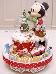 Check out my mickey mouse party and get mickey mouse party ideas and a free cupcake topper printable here. Adorable Baby Mickey Mouse Christmas Cake Christmas Cake Christmas Themed Cake Mickey Mouse Cake