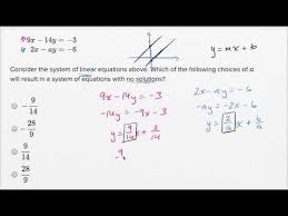 Solving Systems Of Linear Equations Harder Example Video Khan Academy