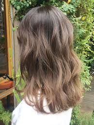 ベージュグラデーション album 植松 美央 ヘアカラー グラデーション ボブ