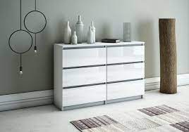Kommode mit 5 schubladen sideboard weiß anrichte holz möbel schubladenschrank. Kommode Weiss Schrank 6 Schubladen 119cm Verschiedene Farben Sideboard C012 Kaufen Bei Hood De