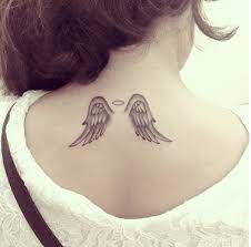 Small Angel Wings Tattoo Ink Youqueen Girly Tattoos Angel Wings Neck Tattoo Small Angel Wing Tattoo Wings Tattoo