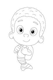 Goby Is Packed And Ready To Go Coloring Page Coloring Pages Bubble Guppies Coloring Pages Cartoon Drawings
