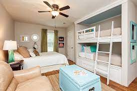 Built In Bunk Beds Single Mom Living Home Guest Bedroom
