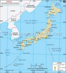 Japan Latitude And Longitude Map Latitude And Longitude Map Map Japan