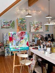 5 Stunning Art Studio Design Ideas For Small Spaces Freshouz Com Art Studio Decor Art Studio At Home Art Studio Design