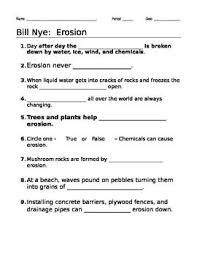 Bill Nye Erosion Video Guide Earth Science Lessons Weathering And Erosion Erosion