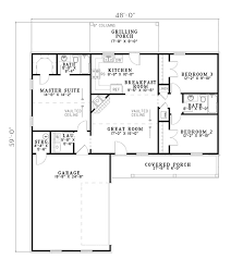 Browse our collection of three bedroom house plans to find the perfect floor designs for your dream home! House Plan 61385 One Story Style With 1224 Sq Ft 3 Bed 2 Bath
