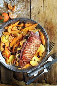 Magrets De Canard Aux Pommes Clementines Et Patates Douces Recette Recette Canard Magret De Canard Recette Magret De Canard