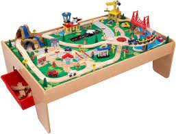 Train set and table for toddlers. 6 Best Toy Train Sets For Kids