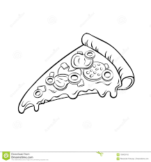 Fatia De Vetor Do Livro Para Colorir Da Pizza Ilustracao Do Vetor Ilustracao De Conceito Fundo 109429142